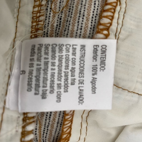 Aziza Pants Cream Ground Embroidered Detailed Design Women’s Size 6 - Picture 9 of 13